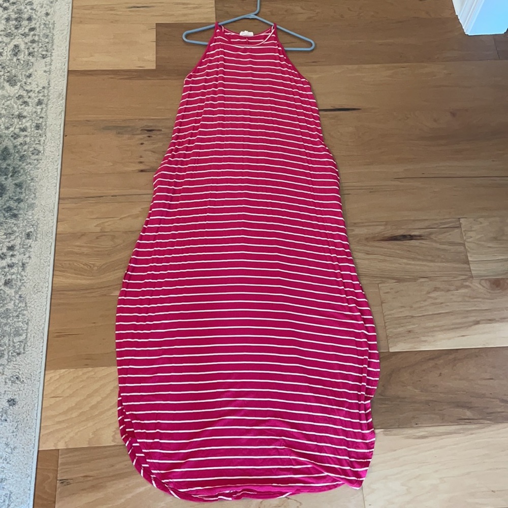 Hit pink maxi